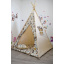 Вигвам с индейцами детская палатка домик Индейцы с мягким ковриком и подушкой бежевый Одесса