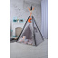 Вигвам Звери и Стрелы комплект детская палатка домик серая - оранжевая 110х110х180см Одеса