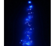 Гирлянда-пучок электрическая Led Конский хвост на 200 светодиодов 10 нитей 2 м по 20 диодов Синяя (25232)
