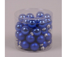 Кульки скляні Flora D-3 см. 45шт.(44535)