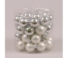Кульки скляні Flora D-3 см. 45шт.(44549)