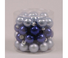 Кульки скляні Flora D-3 см. 45шт.(44546)