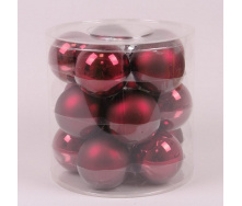Кульки скляні Flora D-8 см. 15 шт.(44602)