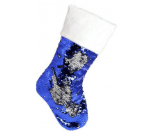 Декоративний носок для подарунків Полярна ніч з паєтками Bona DP69571
