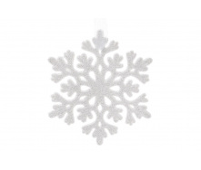 Елочное украшение BonaDi Снежинка 9 см Белый (788-398)