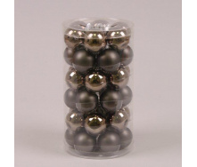 Кульки скляні Flora D-3,8 см. 36 шт.(44562)
