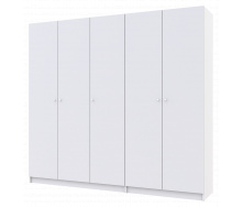 Шкаф для одежды Doros Промо Белый/Белый 2+3 ДСП 225х48х204 (42005004)