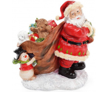 Новорічна Статуетка Santa з подарунками 28 см. Bona DP42716