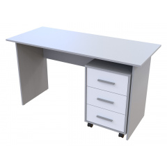 Офісний стіл Doros Т3 Сірий / Білий 120х60х78 (513001) Камінь-Каширський
