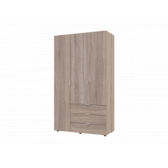 Распашной шкаф для одежды Гелар Doros Дуб сонома 3 ДСП 116,2х49,5х203,4 (80397559) Николаев