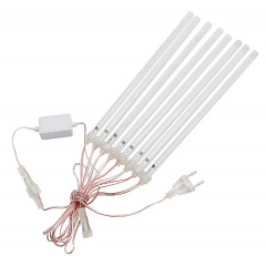 Светодиодная гирлянда "Тающие сосульки" для новогоднего декора Xmas Sticks 8Led палочек по 50см свет ламп-Теплый белый от сети 220В Сумы