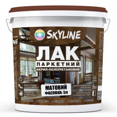 Лак для Підлоги Skyline Паркетний Акрил-поліуретановий Матовий 5 л Херсон