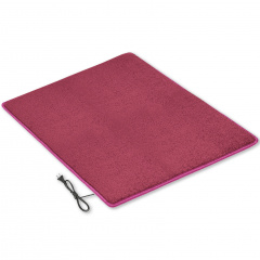 Килимок з підігрівом та термоізоляцією Теплик Комфорт 100×100 см Темно-рожевий Коломия