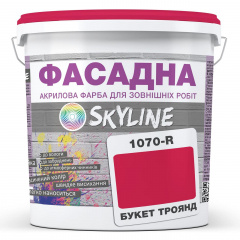 Краска Акрил-латексная Фасадная Skyline 1070R (C) Букет роз 10л Вышгород