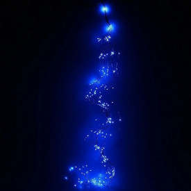 Гирлянда-пучок электрическая Led Конский хвост на 200 светодиодов 10 нитей 2 м по 20 диодов Синяя (25232)