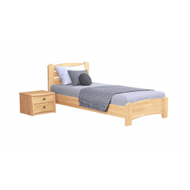 Ліжко дерев'яне Estella Венеція Люкс 90х200 Бук натуральний Щит Л4