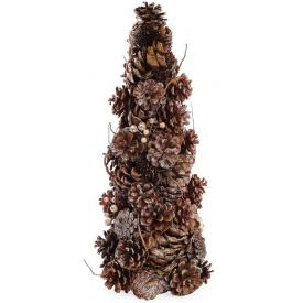 Декоративная елка Шишки золотистые с натуральными шишками Bona DP42840