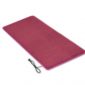Килимок з підігрівом та термоізоляцією Теплик Комфорт 50×100 см Темно-рожевий