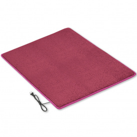Килимок з підігрівом та термоізоляцією Теплик Комфорт 100×100 см Темно-рожевий