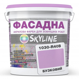 Краска Акрил-латексная Фасадная Skyline 1030-R40B Сиреневый 1л