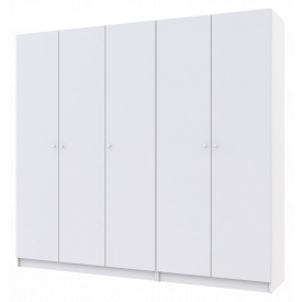 Шкаф для одежды Doros Промо Белый/Белый 2+3 ДСП 225х48х204 (42005004)