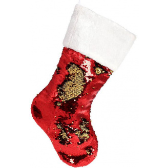 Декоративный носок для подарков Рубин с пайетками Bona DP69572