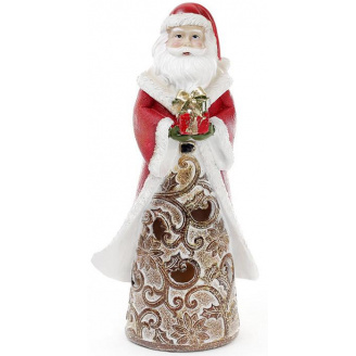Статуэтка Santa с подарком 25.5 см с LED-подсветкой Bona DP42599