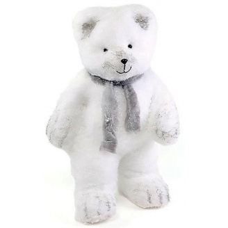 Декоративная новогодняя игрушка под елку Медведь в шарфике Bona DP42684