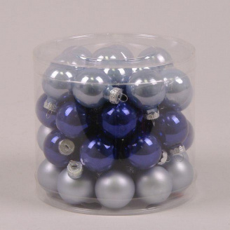 Кульки скляні Flora D-3 см. 45шт.(44546)