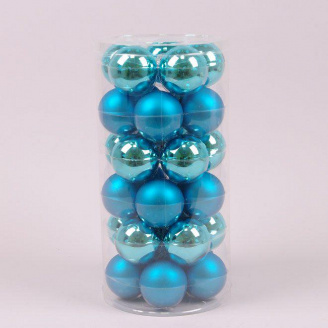 Кульки скляні Flora D-5,7 см 30 шт. (44507)