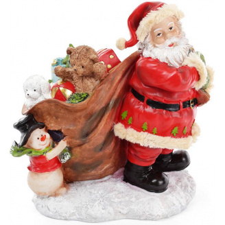 Новогодняя Статуэтка Santa с подарками 28 см Bona DP42716