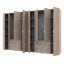 Распашной шкаф для одежды Doros Гелар комплект Сонома 4+4 двери ДСП 310х49,5х203,4 (42002129) Хмельницкий