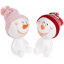 Статуэтка Снеговичок в розовой шапке 16 см Bona DP43061 Ладан