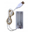 Светодиодная гирлянда нить Led Капли росы на 50 светодиодов + USB подключение 5 м Белый теплый Новояворівськ