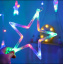 Светодиодная гирлянда-штора Звезды для новогоднего декора Xmas stars 3м*80см*50см и 138 LED (12 звезд) свет ламп-RGB multicolor 8 реж от сети 220 В Ровно