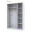 Шкаф для одежды Doros Промо Белый/Белый 2+3 ДСП 225х48х204 (42005004) Днепр