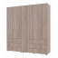 Распашной шкаф для одежды Doros Гелар комплект Сонома 2+3 ДСП 193,7х49,5х203,4 (42002122) Тернополь