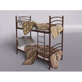 Двухъярусная кровать Маранта Tenero 900х2000 мм металлическая коричневая