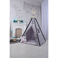 Вигвам детский с перьями и бусинами набор детская палатка домик полумесяц в подарок Конотоп