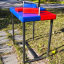 Стол для армрестлинга Троян красно-синий 96х64х104 см Чернигов