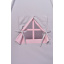 Детская палатка Вигвам для девочки пудрово-серый, комплект, с ковриком, подушкой. Подарок подвеска сердечко Киев