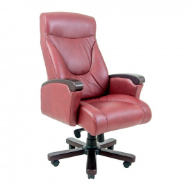 Офисное кресло БОС Richman красное для руководителя