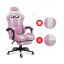 Комп'ютерне крісло Huzaro Force 4.7 Pink тканина Виноградов