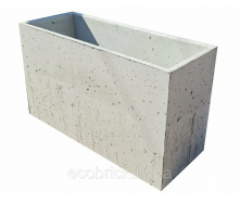 Кашпо бетонное для растений 1100x400x600 ECOBRICK
