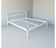 Кровать полуторная металлическая Tobi Sho CAROLA-1 190Х120 Белая
