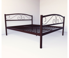 Ліжко двоспальне металеве Tobi Sho CAROLA-2 190Х160 Коричневе