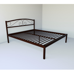 Ліжко двоспальне металеве Tobi Sho CAROLA-1 190Х160 Коричневе Ужгород