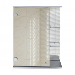 Зеркальный шкафчик с открытыми боковыми полками для ванной комнаты Tobi Sho ТB18-50 500х700х175мм Черкассы