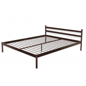 Ліжко двоспальне металеве Метакам COMFORT-1 190x160 Коричневий