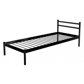 Кровать односпальная металлическая Метакам COMFORT-1 190x80 Черный матовый